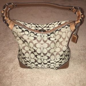 Brown Coach Shoulder Bag